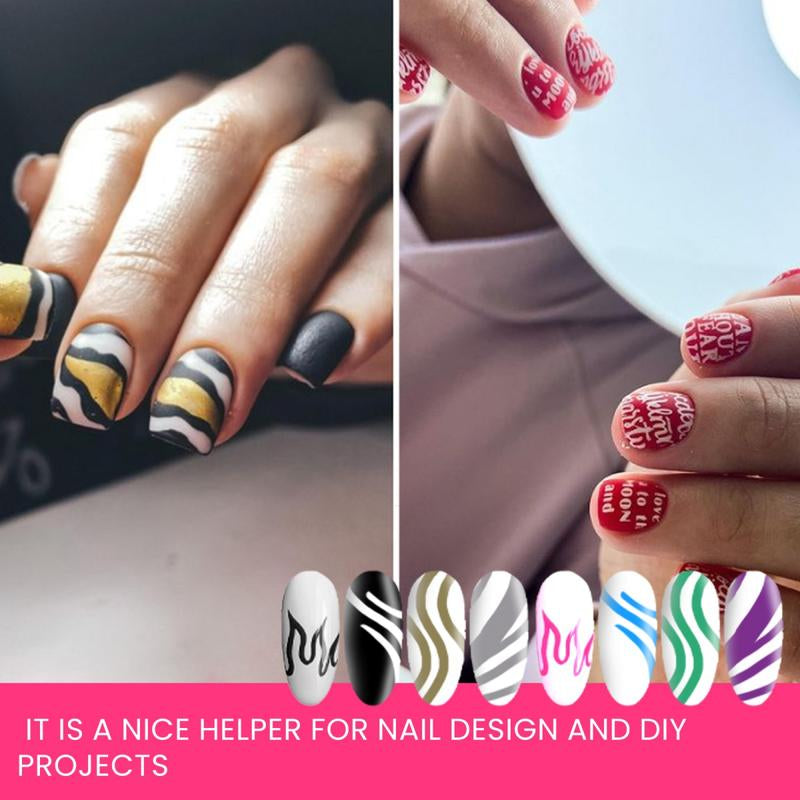 EELHOE Waterproof Nail Art Pen 4 Color Nail Polish Graffiti Pen Nail Art Easy-To-Color Smudge Pen Color Painting Nail Drawing Pen