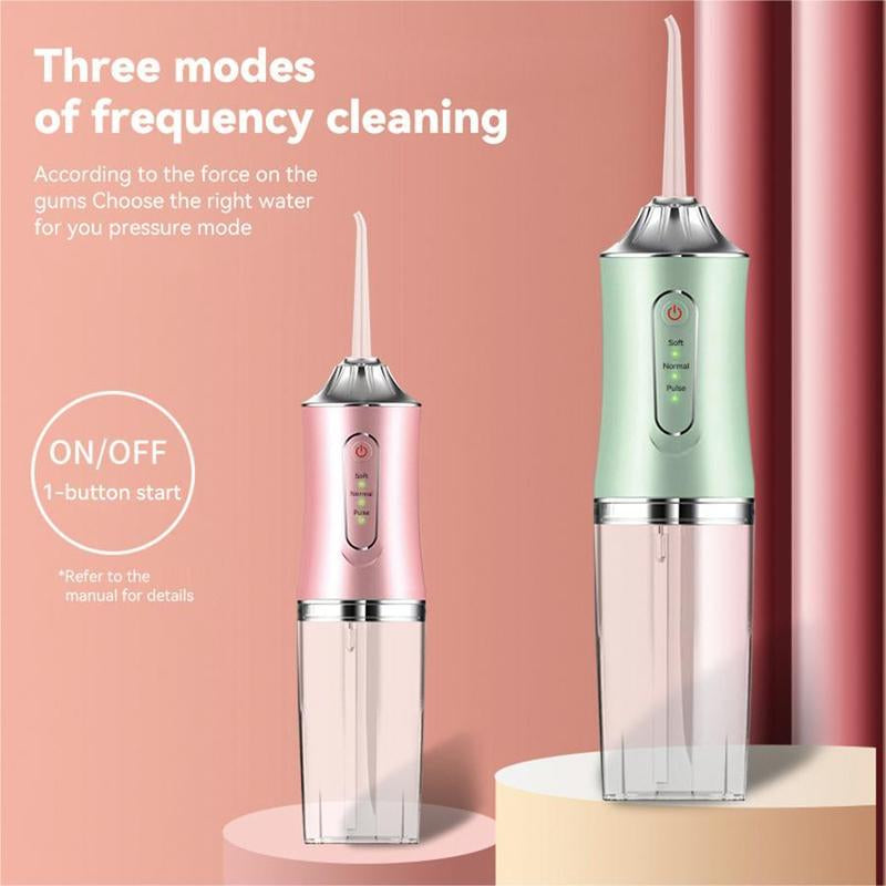 Electric Water Flosser, Portable Rechargeable Oral Irrigator with 4Pcs Multifunctional Nozzle for Home & Travel, Personal Oral Care Appliance, Winter & New Year Gift, Stocking Fillers, Thanksgiving Gift, Valentine'S Day Gift, Electric Teeth Cleaner