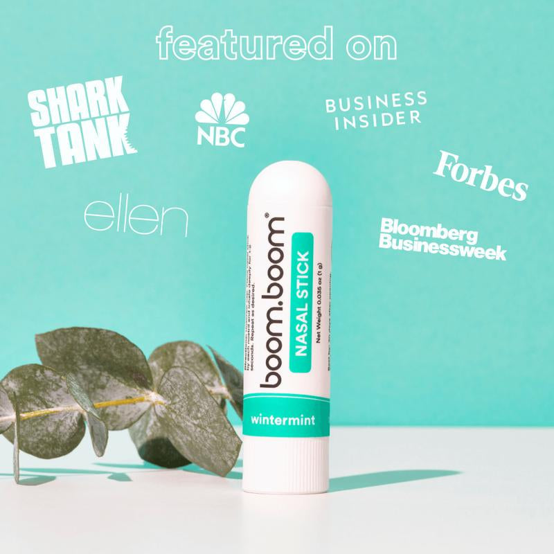 Boomboom Nasal Stick: Powerful Essential Oil Vapors | Featured on Shark Tank | Breathe in Life