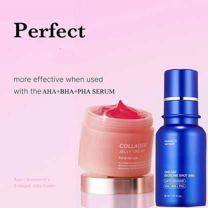 24H Glow & Lifted Collagen Jelly Cream Niacinamide and Hydrolyzed Collagen Strengthen the Skin Barrier and Moisturize the Skin