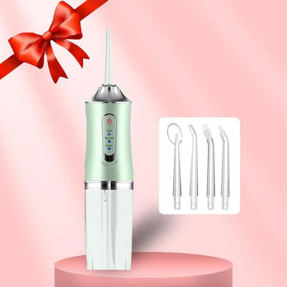 Electric Water Flosser, Portable Rechargeable Oral Irrigator with 4Pcs Multifunctional Nozzle for Home & Travel, Personal Oral Care Appliance, Winter & New Year Gift, Stocking Fillers, Thanksgiving Gift, Valentine'S Day Gift, Electric Teeth Cleaner